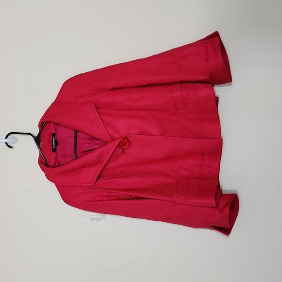 Ellen Tracy Single Button Pink Jacket Blazer Size 8 - Picture 1 of 8